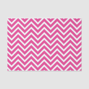 50 & Fabulous Verjaardag Roze Wit Chevron Patroon Tissuepapier