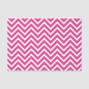 50 & Fabulous Verjaardag Roze Witte Chevron Patroo Tissuepapier