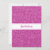 50 & Fabulous Verjaardag Sparkly Roze Glitter Kaart (Achterkant)