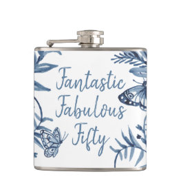 50 & Fabulous Verjaardag Vijftigste 50ste Viering Heupfles