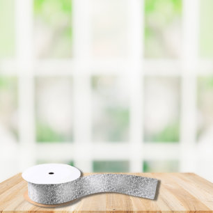 50 & Fabulous Verjaardag Zilveren Decoratieve Swir Satijnen Lint