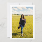 50 & FABULOUS Verjaardagsfeest Blues Foto Kaart (Achterkant)