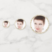 50 & Fabulous Verjaardagsfeestje Decor Gouden blad Confetti (Achterkanten)