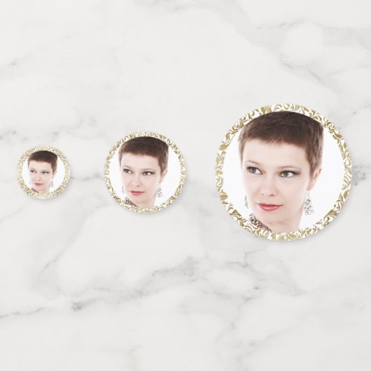 50 & Fabulous Verjaardagsfeestje Decor Gouden blad Confetti (Achterkanten)