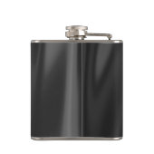 50 & Fabulous Zwart & Wit Elegant Royal Simple Heupfles (Achterkant)