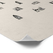 50 Famous Buildings Print, Architecture, Architect Poster (Hoek)