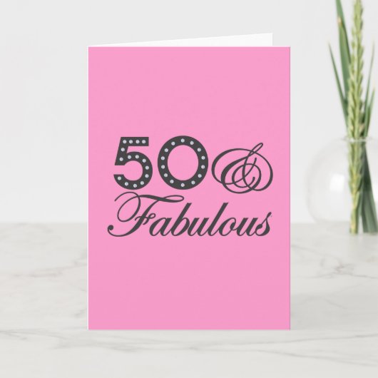 50 & Fantastisch Cadeau Kaart (Voorkant)