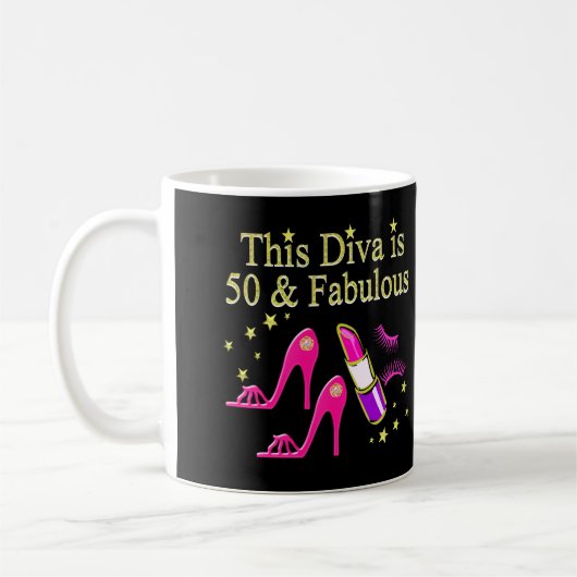 50 & FANTASTISCH OOGVERBLINDEND DIVA DESIGN KOFFIEMOK (Links)