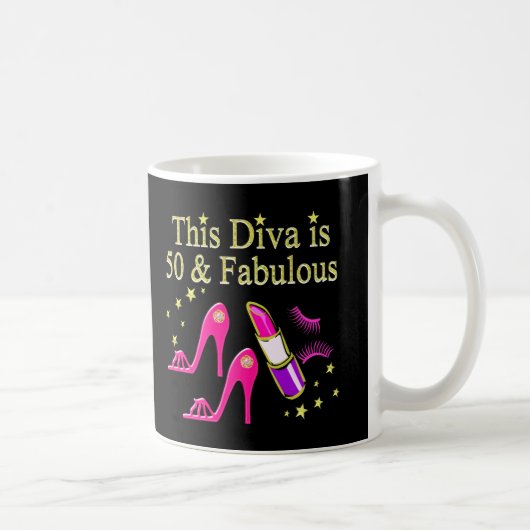 50 & FANTASTISCH OOGVERBLINDEND DIVA DESIGN KOFFIEMOK (Rechts)
