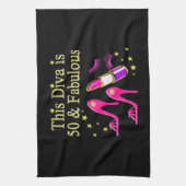 50 & FANTASTISCH OOGVERBLINDEND DIVA DESIGN THEEDOEK (Verticaal)
