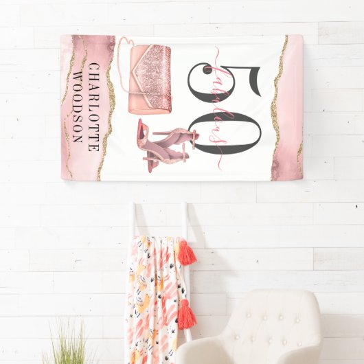 50 Fantastisch Roos Gold Glitter Agate Dansschoen Spandoek (Insitu)