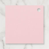 50 Fantastisch Roos Gold Glitter Agate Shoes Gift Bedankjes Labels (Achterkant)