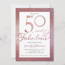 50 Fantastisch Roos Gold Glitter Birthday Party Kaart