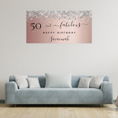 50 Fantastisch verjaardagscluster roos goudglitter Perfect Poster