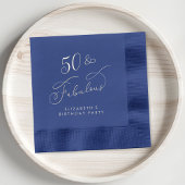 50 fantastische 50ste verjaardag Goud Folie Servetten