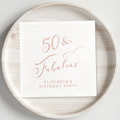 50 fantastische 50ste verjaardag Goud Folie Servetten