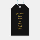 50 fantastische gouden glitter roze sterren 50e ve cadeaulabel (Achterkant)