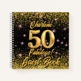 50 fantastische gouden glitter roze sterren 50e ve notitieboek