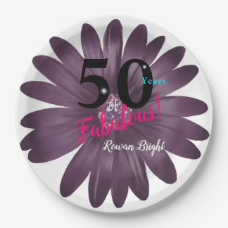 50 Fantastische, paarse glittermais, veelzijdig Papieren Bordje