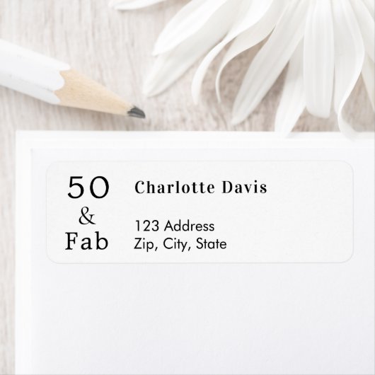 50 fantastische retouradreslabel etiket (Insitu)