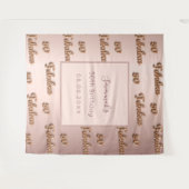 50 fantastische verjaardagsbenaming roos gouden bl wandkleed (Voorkant (horizontaal))