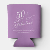 50 fantastische verjaardagsfeestje gepersonaliseer blikjeskoeler (Achterkant)