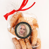 50 & Fearless Elegant Goud Aangepaste Foto Verjaar Ronde Sticker