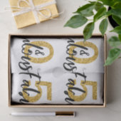 50 Fifty en Fabulous Gold Glitter Modern Tissuepapier (Geschenk)