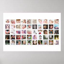 50 Foto Collage Persoonlijk Poster