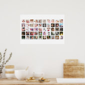 50 Foto Collage Persoonlijk Poster (Keuken)