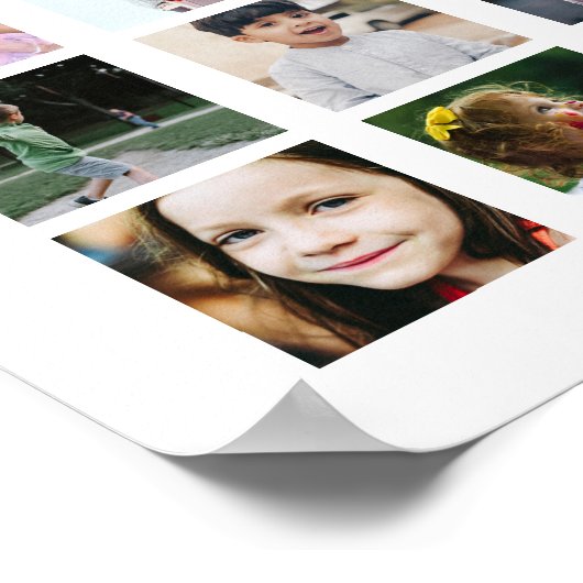 50 Foto Collage Persoonlijk Poster (Hoek)