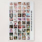50 Foto Collage, uniek gepersonaliseerd DIY Legpuzzel (Verticaal)
