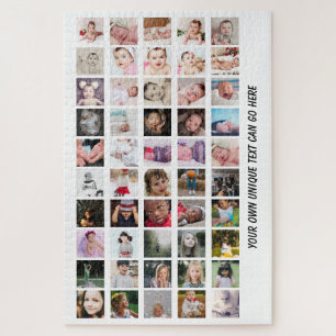 50 Foto Collage, uniek gepersonaliseerd DIY Legpuzzel