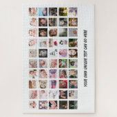 50 Foto Collage, uniek gepersonaliseerd DIY Legpuzzel (Verticaal)