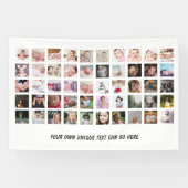 50 Foto Collage, uniek gepersonaliseerd DIY Spandoek (Horizontaal)