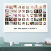 50 Foto Collage, uniek gepersonaliseerd DIY Spandoek (Beurs)