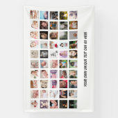 50 Foto Collage, uniek gepersonaliseerd DIY Spandoek (Verticaal)