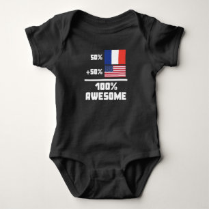 50% Frans 50% Amerikaans 100% Geweldige Romper