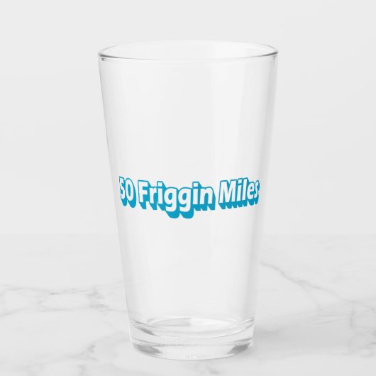 50 Friggin Miles Ultra Running Glas (Voorkant)