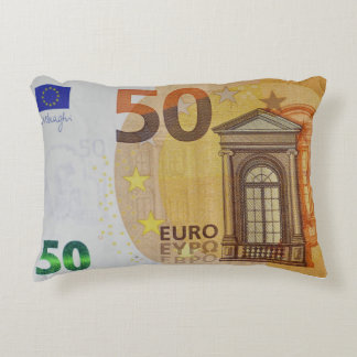 50€ Fünfzig Euro Banknnote Accent Kussen