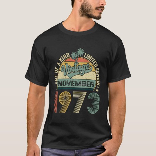 50 Geweldige sinds november 1973 50th T-shirt (Voorkant)
