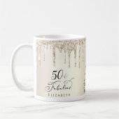 50 Glitter Champagne Gold Coffee, verbluffend uitg Koffiemok (Links)