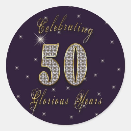 50 glorieuze jaren - Celebration Stickers (Voorkant)