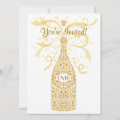 50 Golden Years Champagne Celebration Kaart (Achterkant)