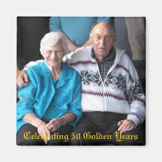 50 gouden jaren vieren magneet (Voorkant)