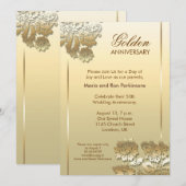 50 gouden jubileum uitnodiging (Voorkant / Achterkant)