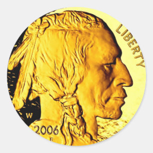 $50 Gouden Munt 3" Stickers