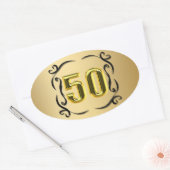 50 gouden zegels en Stickers (Envelop)