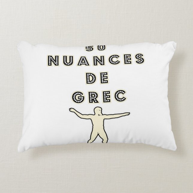50 GREC-NUANTIES - Spelen van Mots - Francois Stad Accent Kussen (Voorkant)