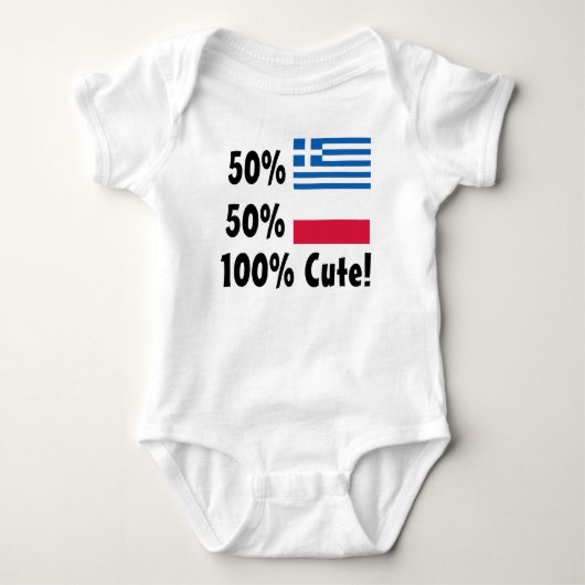 50% Grieks 50% Poolse 100% klap Romper (Voorkant)